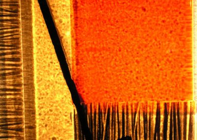 Glass art panel