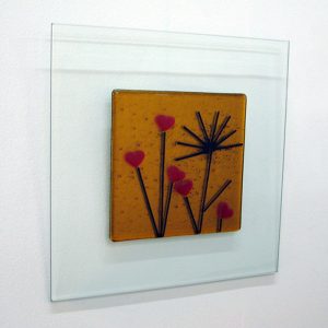 Glass art wall picture